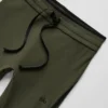 Airbrush High-Waist Race Pace Capri - Green Olive/Black