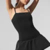 Airbrush Love Match Tennis Dress - Black