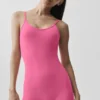 Airbrush One and Done Short Onesie - Paradise Pink