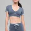 Airbrush Race Pace Short Sleeve - Bluestone/White