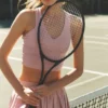 Airbrush Real Bra Tank - Vintage Pink