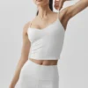 Airbrush Refined Bra Tank - White