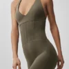 Airbrush Sparks Fly Corset Onesie - Olive Tree