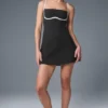 Airbrush Streamlined Dress - Black/White