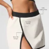 Airbrush Streamlined Skirt - Ivory/Black