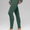 Airbrush Winter Warm High-Waist Nocturne Legging - Clover Green