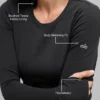 Airbrush Winter Warm Nocturne Long Sleeve - Black