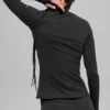 Airbrush Winter Warm Nocturne Long Sleeve - Black