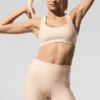 Airlift Advantage Racerback Bra - Macadamia