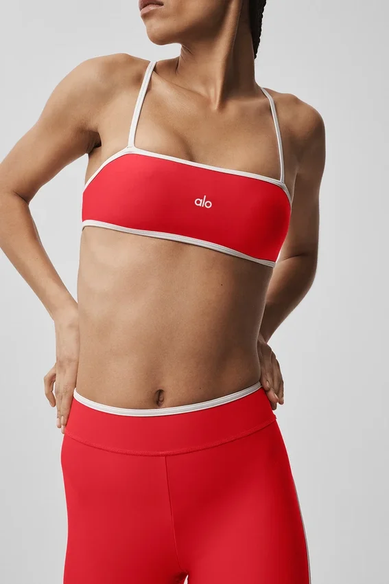 Airlift Charger Bra - Bright Red/White