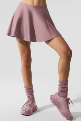 Airlift Down the Line Tennis Skirt - Smoky Quartz