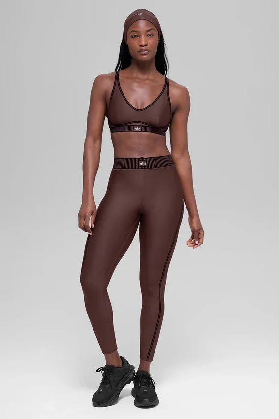 Airlift High-Waist 7/8 Line up Legging - Brownstone