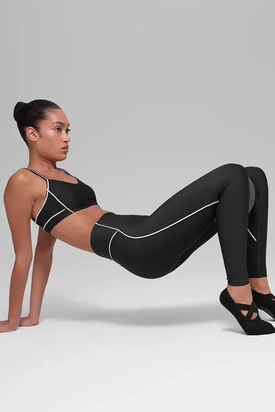 Airlift High-Waist Haven Legging - Black/White
