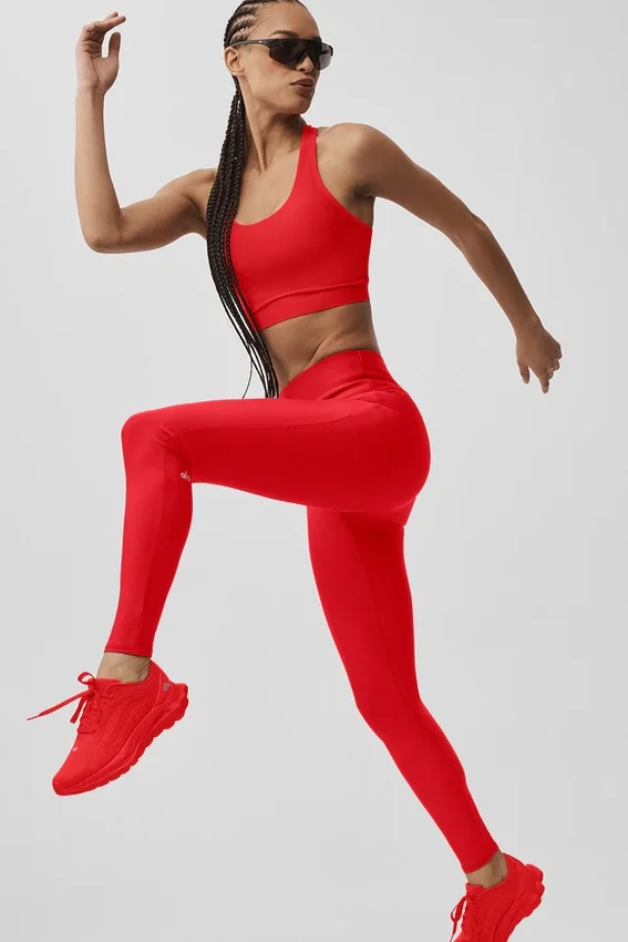 Airlift High-Waist Sleek Legging - Bright Red