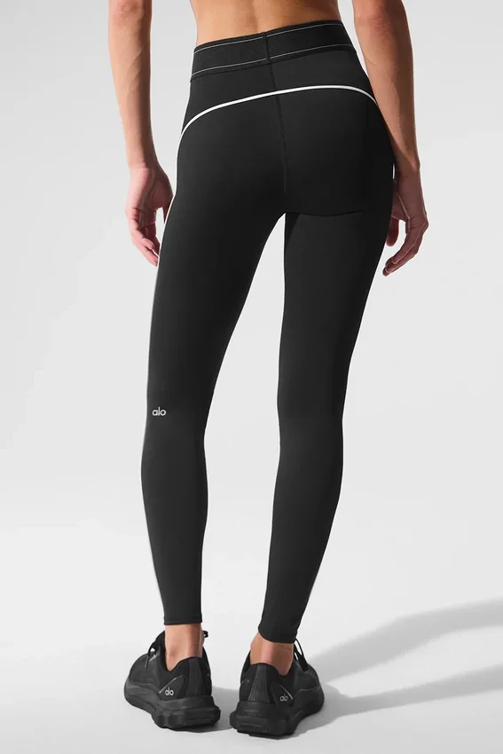 Airlift High-Waist Suit up Legging - Black/White