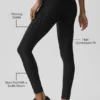 Airlift High-Waist Top-Notch Legging - Black