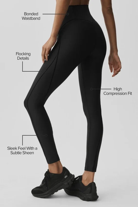 Airlift High-Waist Top-Notch Legging - Black