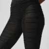 Airlift Mesh High-Waist Cherish Legging - Black