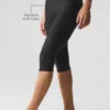 Airlift Mesh High-Waist Divine Capri - Black