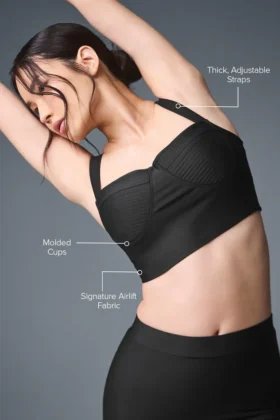 Airlift Turn It up Bra Tank – Black
