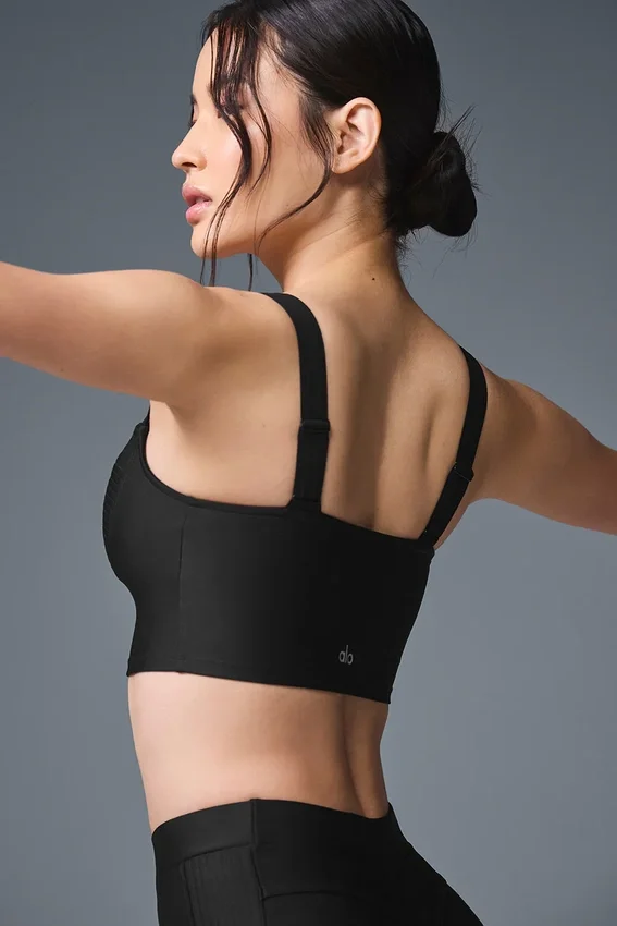 Airlift Turn It up Bra Tank - Black