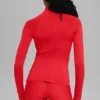 Airlift Winter Warm 1/4 Zip Long Sleeve - Bright Red