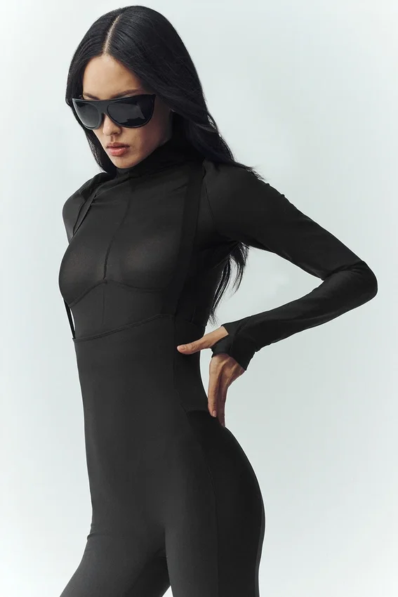 Airlift Winter Warm Mesh Ski Time Long Sleeve - Black