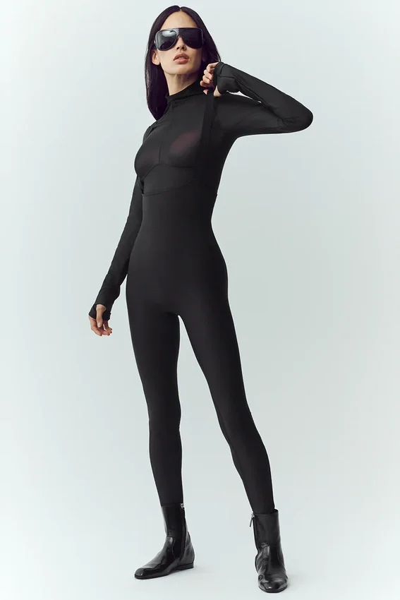 Airlift Winter Warm Mesh Ski Time Long Sleeve - Black
