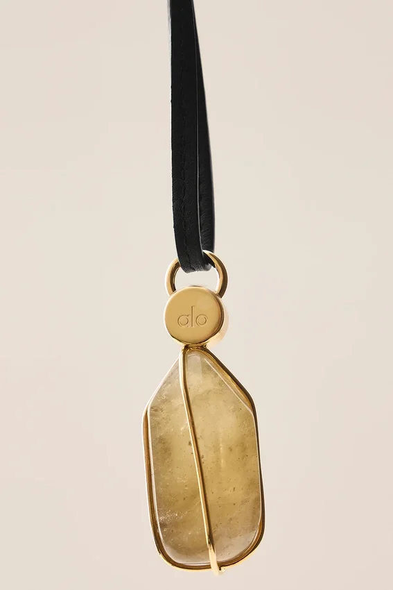 Alo Intention Crystal - Smoky Quartz/Gold