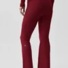 Alo Softsculpt 7/8 Foldover Flare Legging - Summer Romance Red