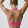 Alo Softsculpt Feel the Heat Halter Bra - Paradise Pink