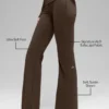 Alo Softsculpt Foldover Flare Legging - Espresso