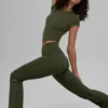 Alo Softsculpt High-Waist 7/8 Bootcut Legging - Green Olive