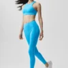 Alo Softsculpt High-Waist 7/8 Superset Legging - Azure Blue