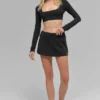 Alo Softsculpt Precision Long Sleeve Bra - Black