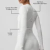 Alo Softsculpt Precision Long Sleeve - White