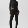 Alo Softsculpt Superset Full Zip Jacket - Black