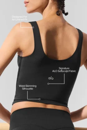 Alo Softsculpt Tank – Black