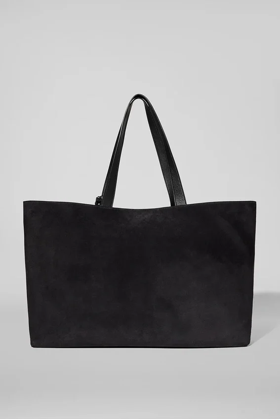 Alo Tranquility Tote - Black Suede