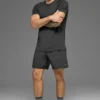 Alo Vapor Crewneck Short Sleeve - Anthracite