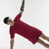 Alo Vapor Crewneck Short Sleeve - Garnet