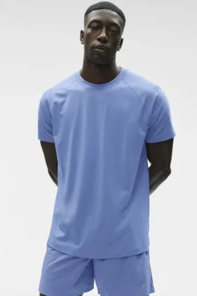 Alo Vapor Crewneck Short Sleeve – Provence Blue