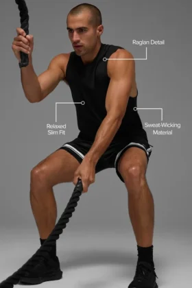 Alo Vapor Muscle Tank – Black