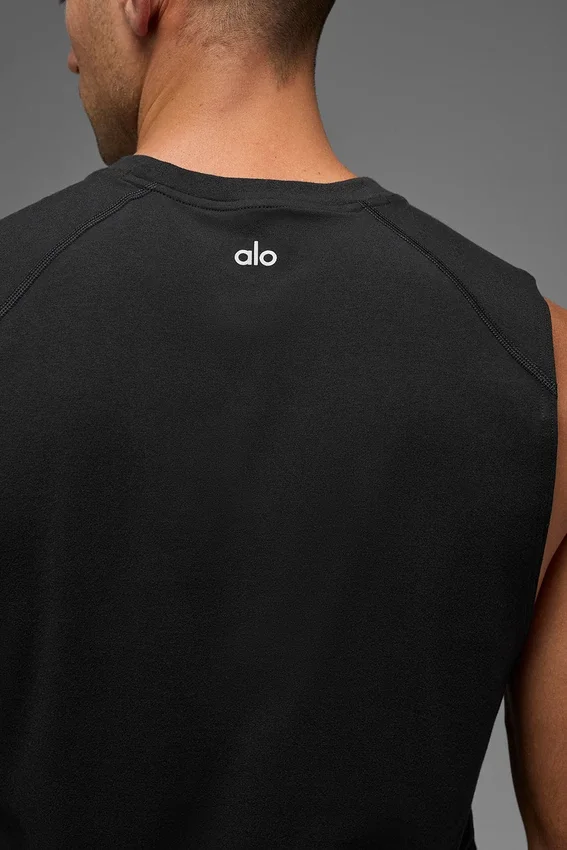 Alo Vapor Muscle Tank - Black