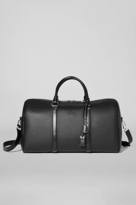 Alo Voyage Duffle – Black Leather
