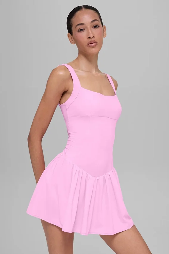 Alosoft Break Point Tennis Dress - Candy Heart Pink