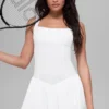 Alosoft Break Point Tennis Dress - White