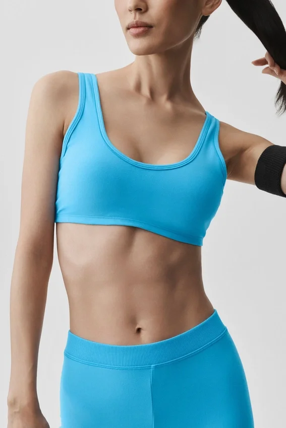 Alosoft Center Stage Bra - Azure Blue