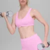 Alosoft Center Stage Bra - Candy Heart Pink