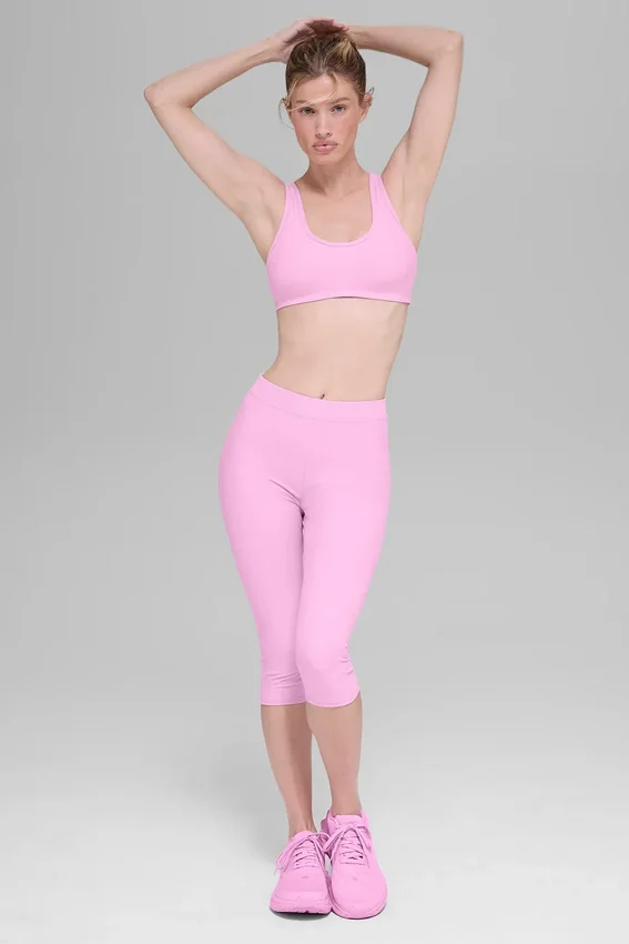 Alosoft Center Stage Bra - Candy Heart Pink
